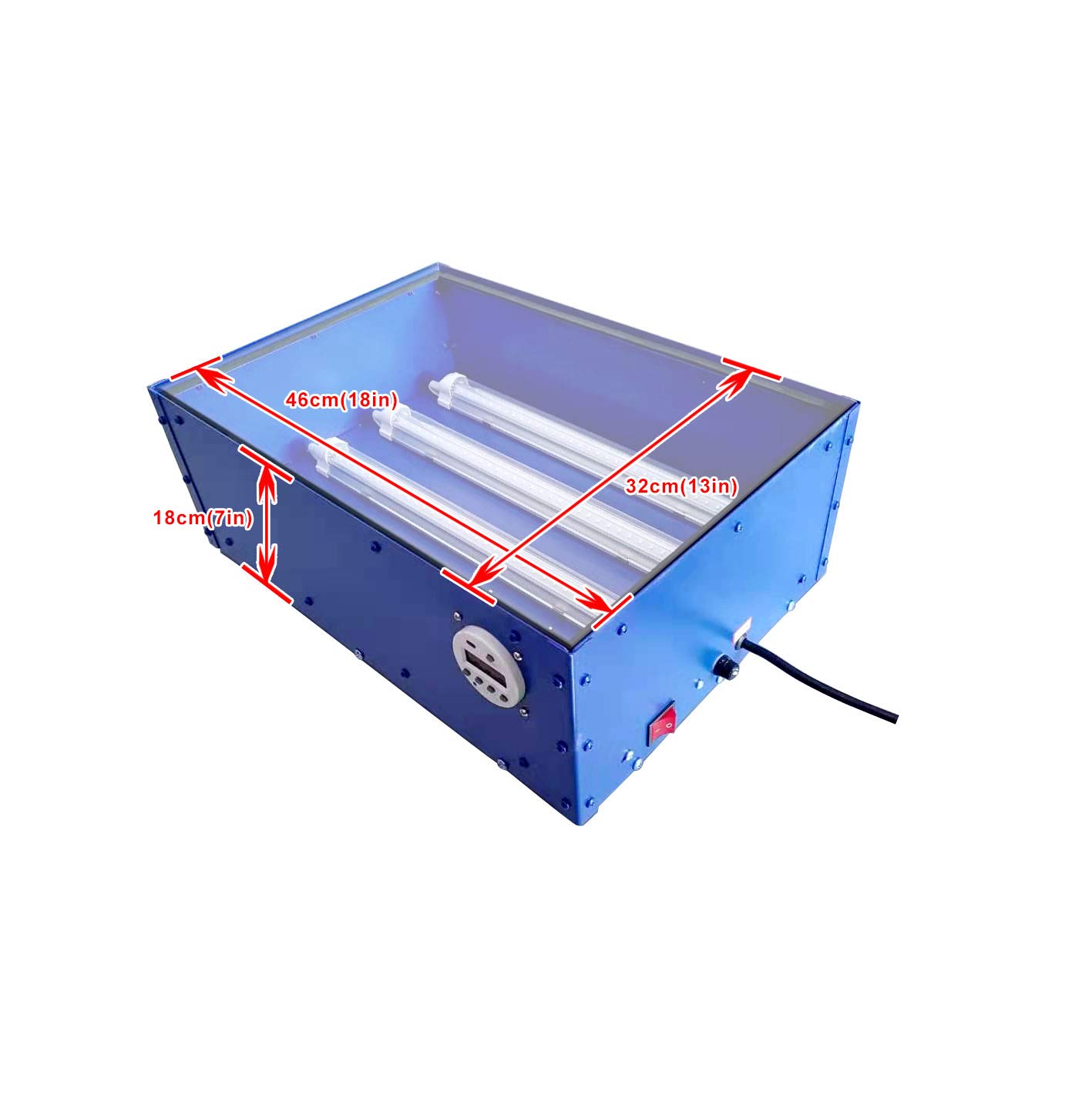 110V 60W UV Exposure Unit for Screen Printing & Hot Stamping - 18x12 Inch Exposure Size with Timer - Perfect for DIY T-Shirt Printing, Sign Making & Craft Projects