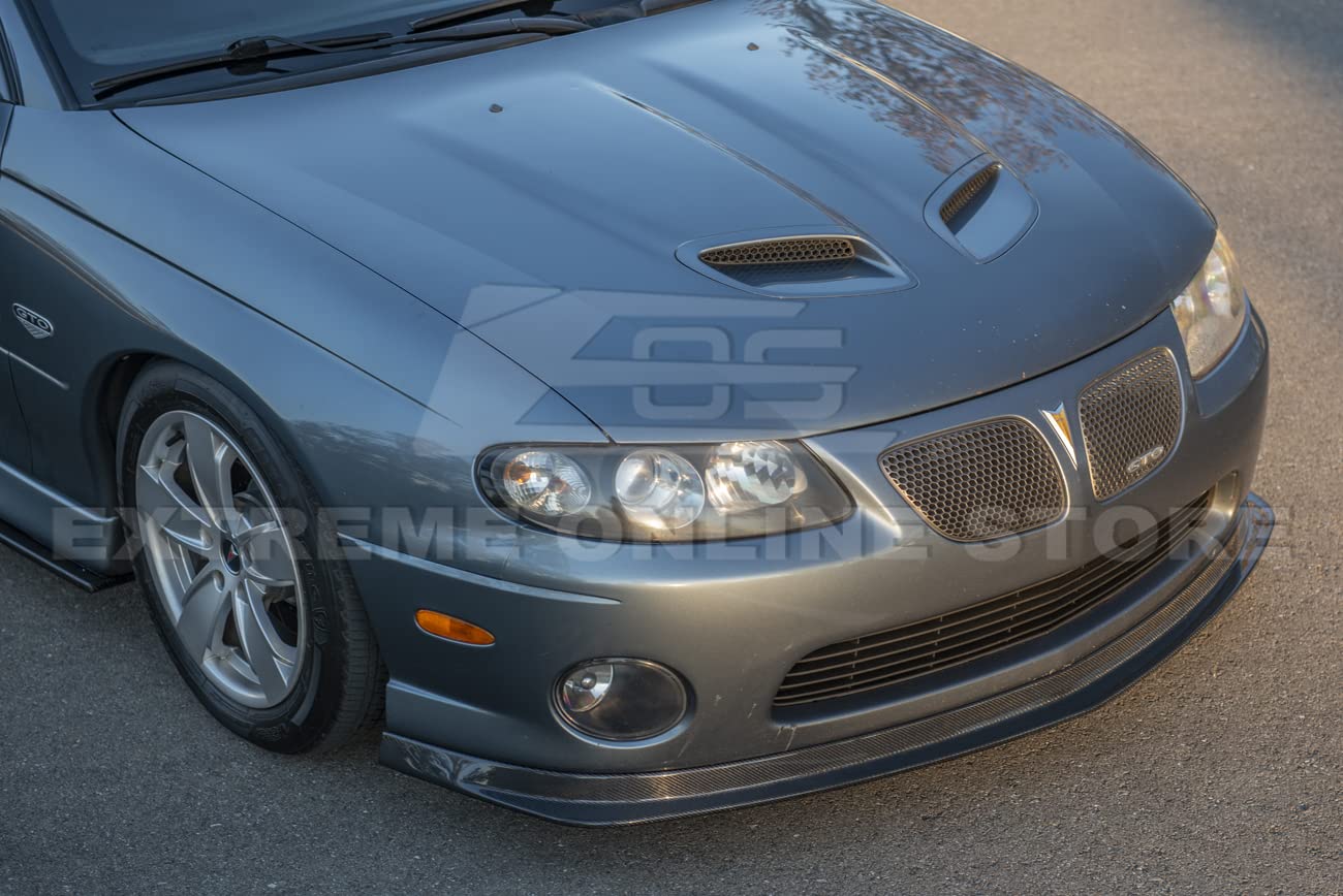 EOS Performance Carbon Fiber Front Bumper Lip Splitter for 2004-2006 Pontiac GTO - Aggressive Style Upgrade for Street Racing & Car Shows
