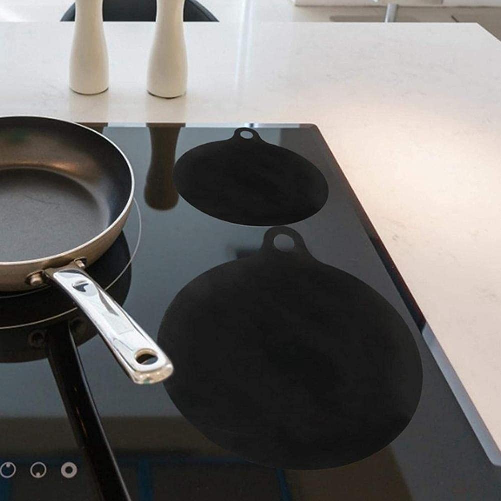 4-Pack Non-Slip Silicone Cooktop Protector Mats - Heat Resistant Reusable Induction Burner Covers for Pots & Pans - Perfect for Electric Stoves, Kitchen Safety & Countertop Protection