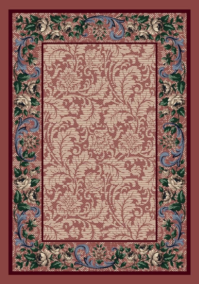 Luxury Innovation Rose Damask Rose Quartz Rug - 5'4