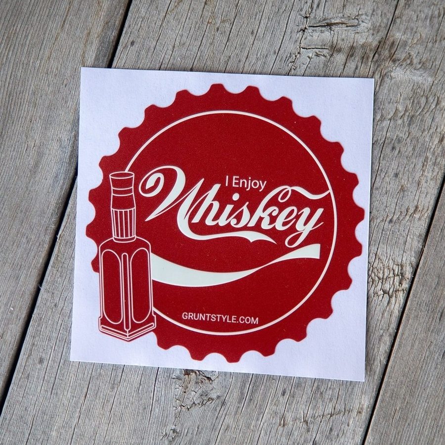 Funny I Enjoy Whiskey Vinyl Sticker - Waterproof & Durable Decal for Laptops, Tumblers & Coolers - Perfect for Whiskey Lovers & Bar Decor