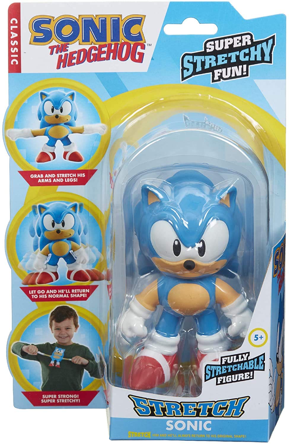 Stretch Sonic The Hedgehog Mini Action Figure - 9.8 Inch Collectible Toy for Kids & Fans (6778) | Perfect for Display, Gifts, and Playtime Adventures