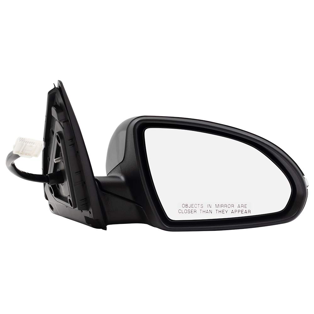 Brock Replacement Side View Power Mirror Compatible with 2016-2018 Kia Optima - Heated, Turn Signal, Power Folding, Memory Function - Passenger Side Replacement (Fits 87620 D5040 87620D5040) - Perfect for Winter Driving and Enhanced Safety