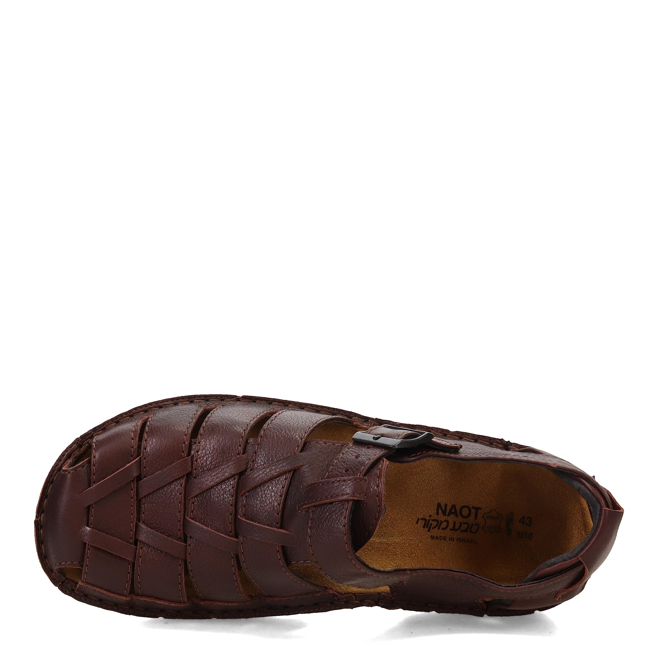 NAOT Men's Julius Comfortable Leather Sandals - Lightweight & Supportive for Walking, Travel, and Everyday Wear