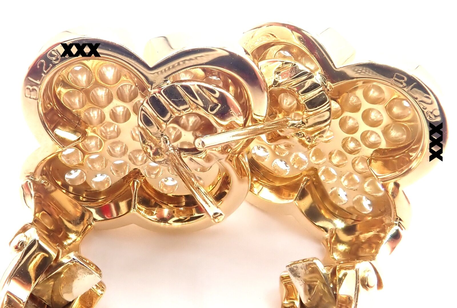 Authentic Van Cleef & Arpels 18k Yellow Gold Diamond Pure Alhambra Earrings - Luxury Jewelry for Women, Perfect for Weddings, Parties & Special Occasions