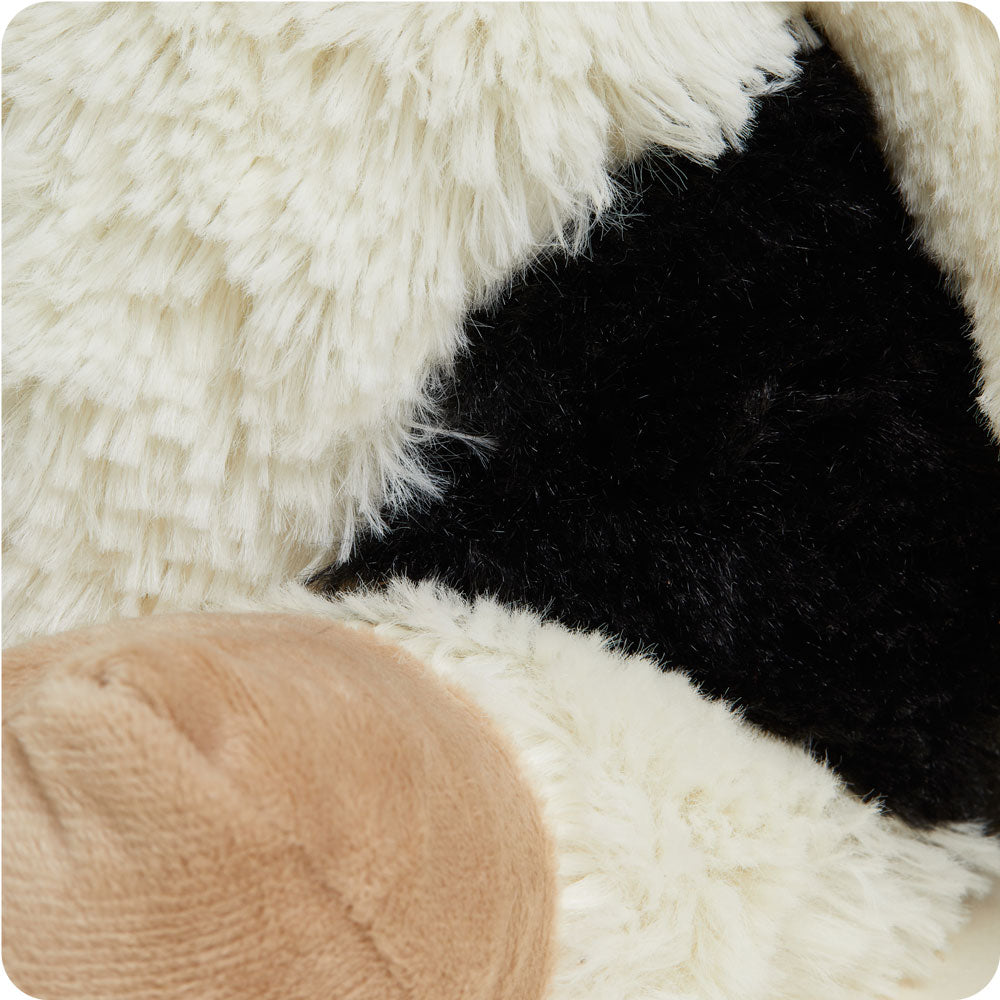 Black and White Cow Warmies - Soft Plush Microwaveable Heating Pad for Kids & Adults - Perfect for Stress Relief, Muscle Pain, and Cold Weather Comfort
