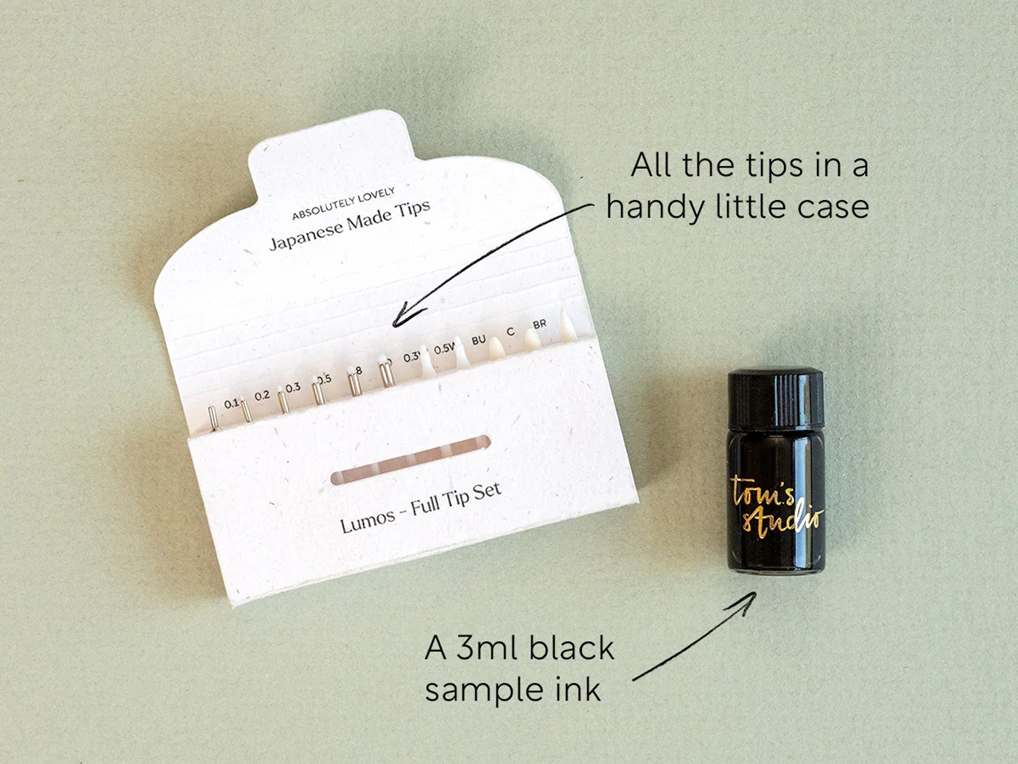 Tom's Studio Lumos Mini Pen - Premium LED Writing Pen for Note Taking, Drawing & Signatures | Perfect Gift for Students, Artists & Professionals | Battery-Powered Portable Light-Up Pen for Dark Environments