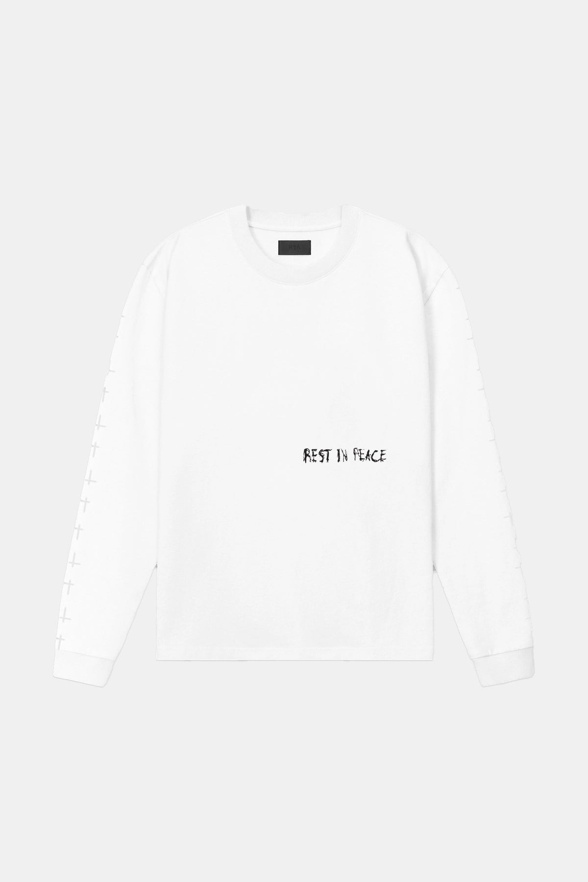 Lawrence Long Sleeve T-Shirt with White Cross Print - Comfortable Casual Wear for Men | Perfect for Church, Daily Outfits & Street Style Fashion