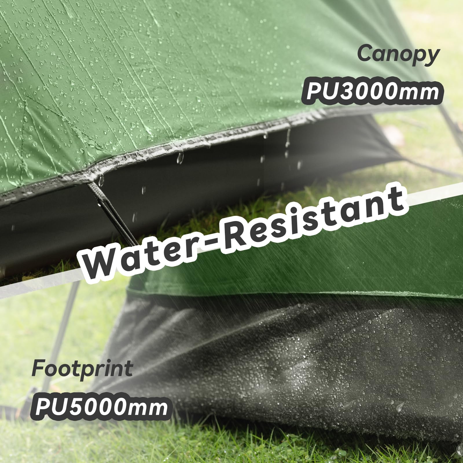 Forceatt 2/3/4 Person Lightweight Backpacking Tent - Waterproof & Windproof Camping Tent for Outdoor Adventures, Hiking, Mountaineering - Perfect for Family Camping Trips and Backpacking Getaways