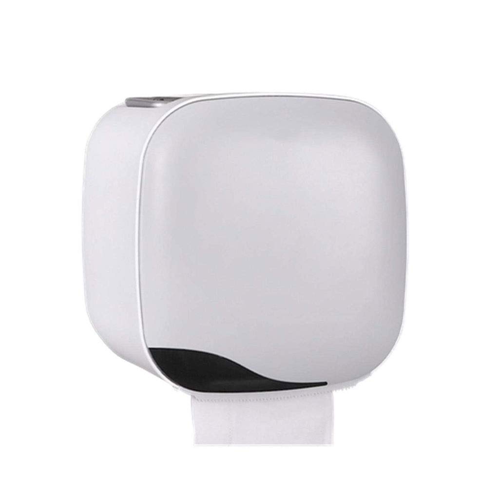 WSSBK Waterproof Toilet Paper Holder Box - Non-Perforated Paper Roll Dispenser for Bathroom, Kitchen & RV - Durable Tissue Storage Organizer with Tube Design