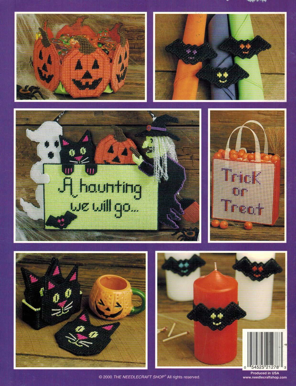 Plastic Canvas Kit - A Haunting We Will Go (203037) DIY Cross Stitch for Halloween Decorations, Home Crafts & Gift Making