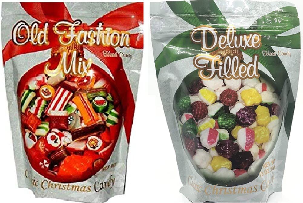 Christmas Hard Candy Variety Pack - Old Fashioned & Deluxe Holiday Candies for Gifts, Stocking Stuffers & Party Favors