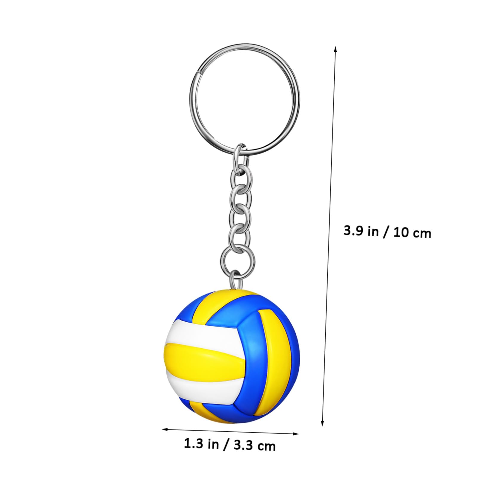 BIUDECO Volleyball Pendant Keychain - Stylish Sports Keyring for Women, Backpacks & Gifts | Perfect for Volleyball Players, Fans & Fashion Accessories