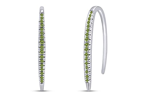 White Gold Over : Simulated Peridot