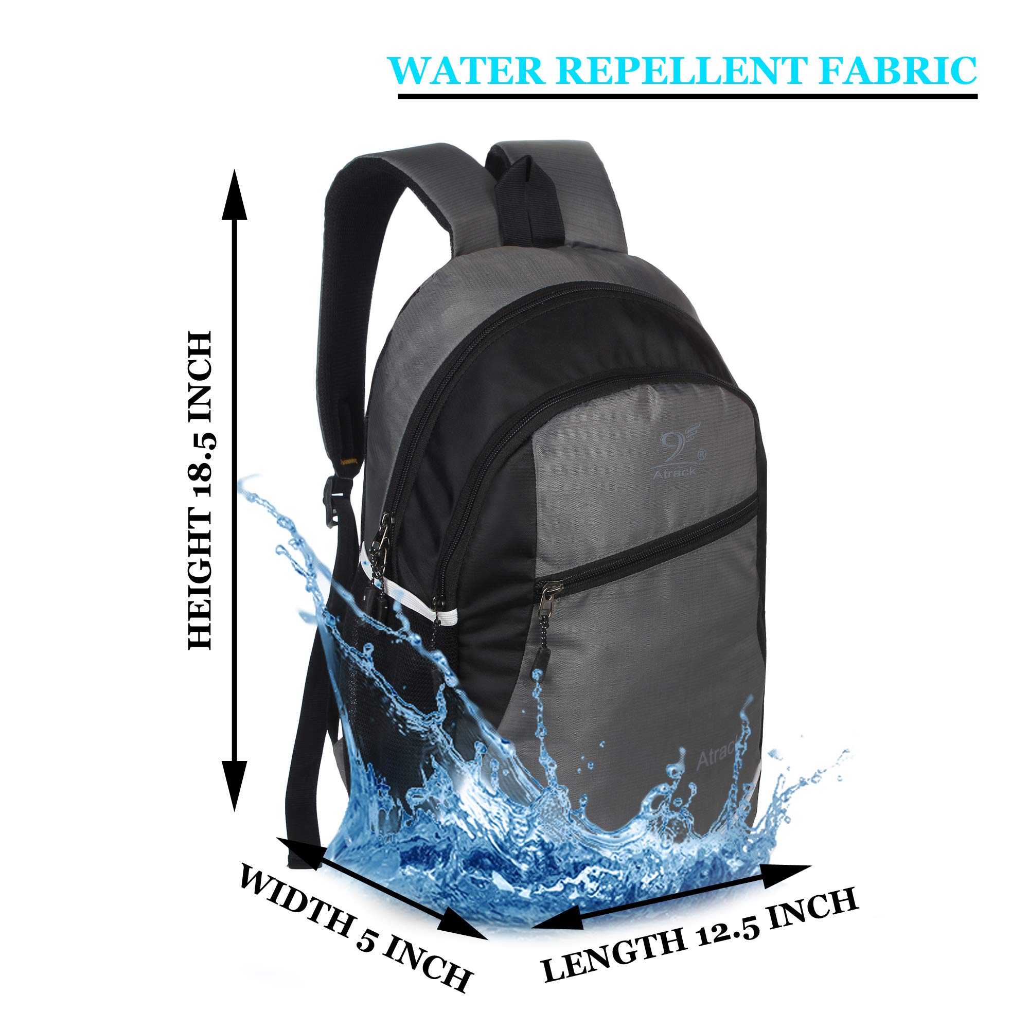 Somy 30L Blue Polyester School Backpack - Lightweight Durable Bookbag for Students, College, Travel & Daily Use