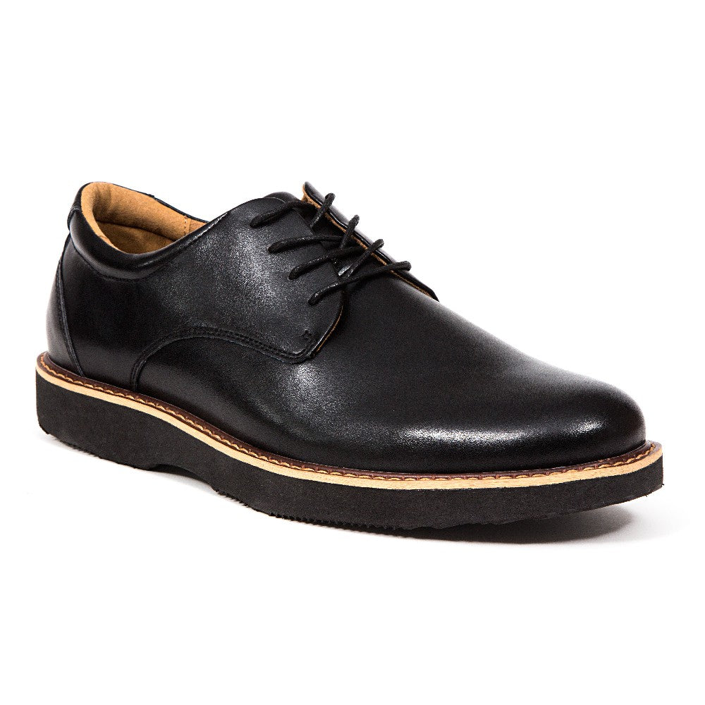 Men's Walkmaster Plain Toe Oxford Dress Shoes in Black - Classic SUPRO Leather for Business & Formal Occasions