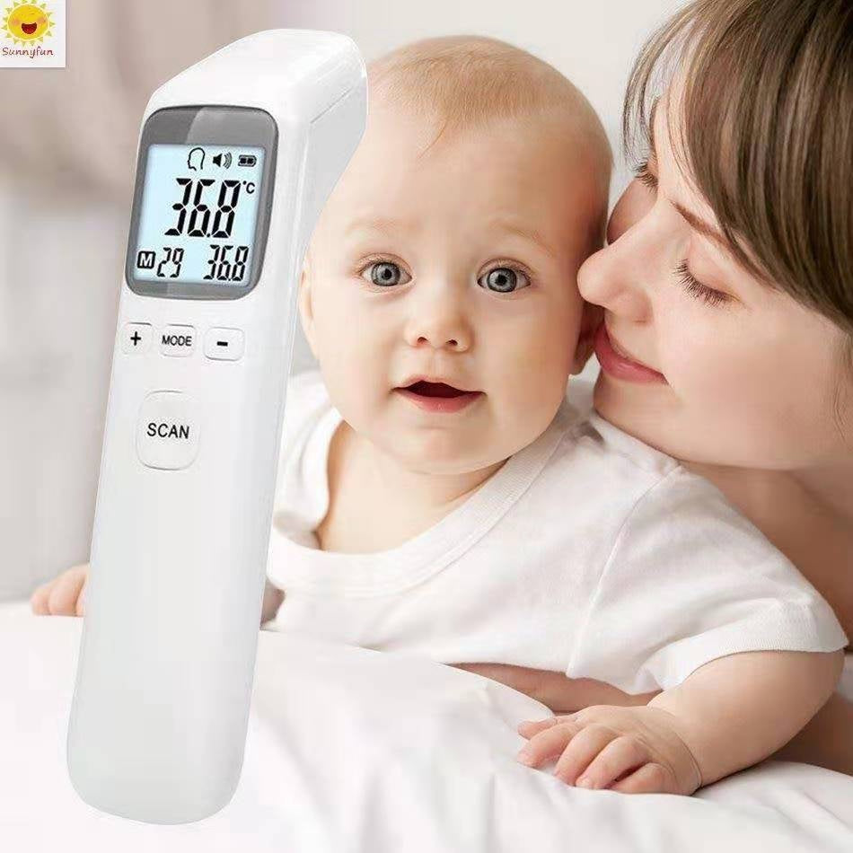 Digital Infrared Forehead Thermometer for Babies - Non-Contact Fever Measurement Tool for Kids & Adults - Perfect for Home, Nursery, and Travel Use