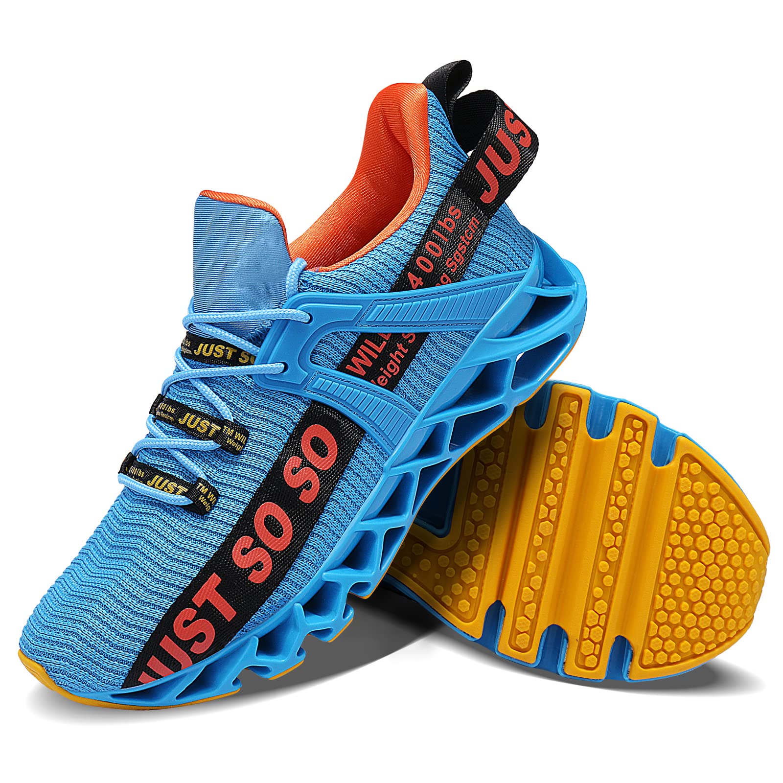 WONESION Men's Breathable Walking Shoes - Lightweight Tennis & Running Sneakers for Men - Fashion Blade Design - Perfect for Gym, Jogging, Outdoor Sports & Casual Wear