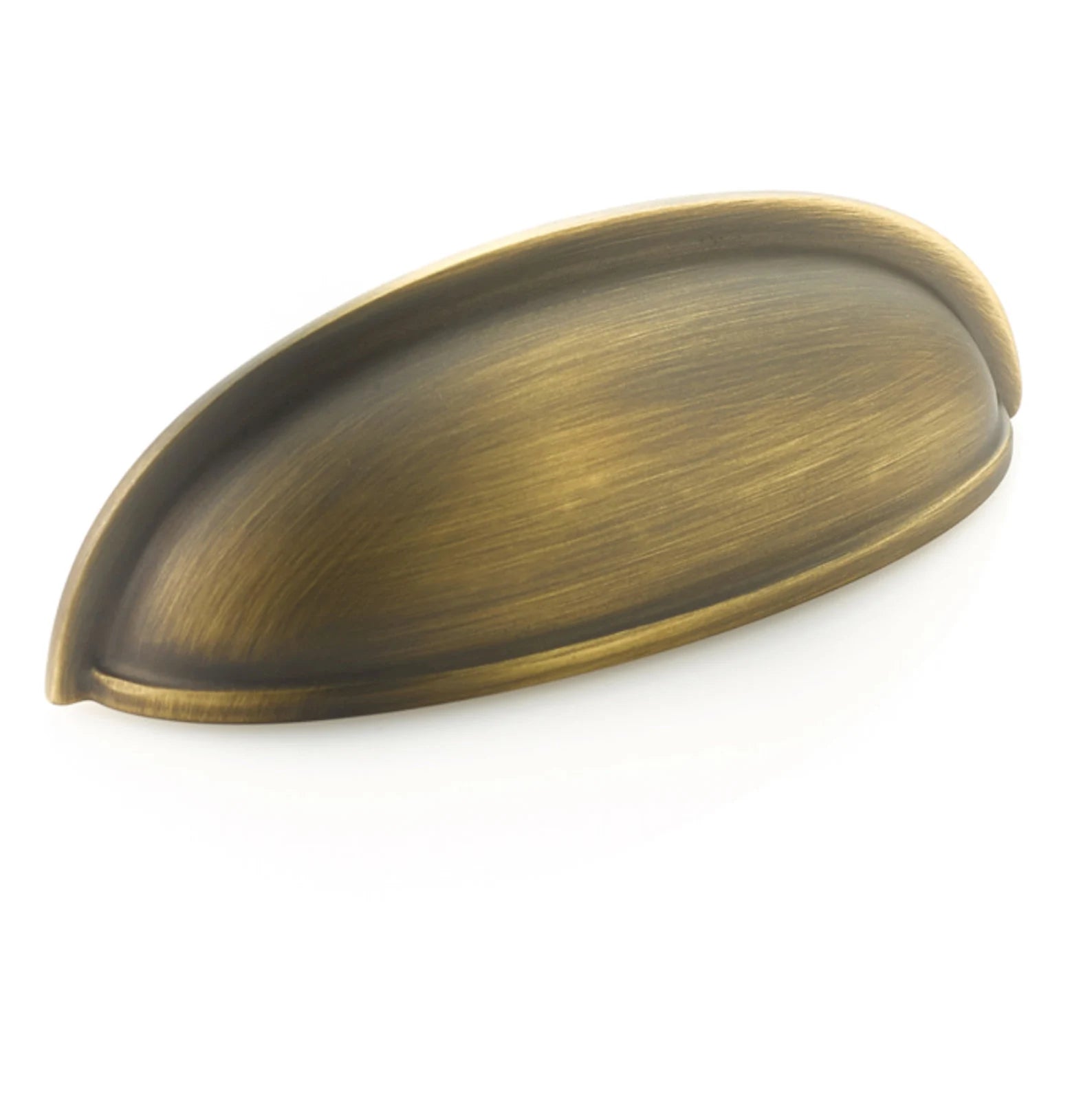 Vintage Satin Antique Brass Cabinet Drawer Pulls - Classic Traditional Hardware for Kitchen Cabinets, Dressers & Furniture Restoration