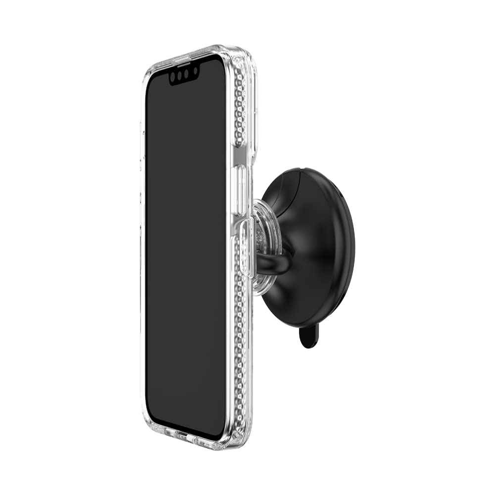 PopSockets Multi-Surface Suction Phone Mount - Universal Phone Stand & Holder for Car, Desk, Wall (Black) - Perfect for Driving, Working & Watching Videos