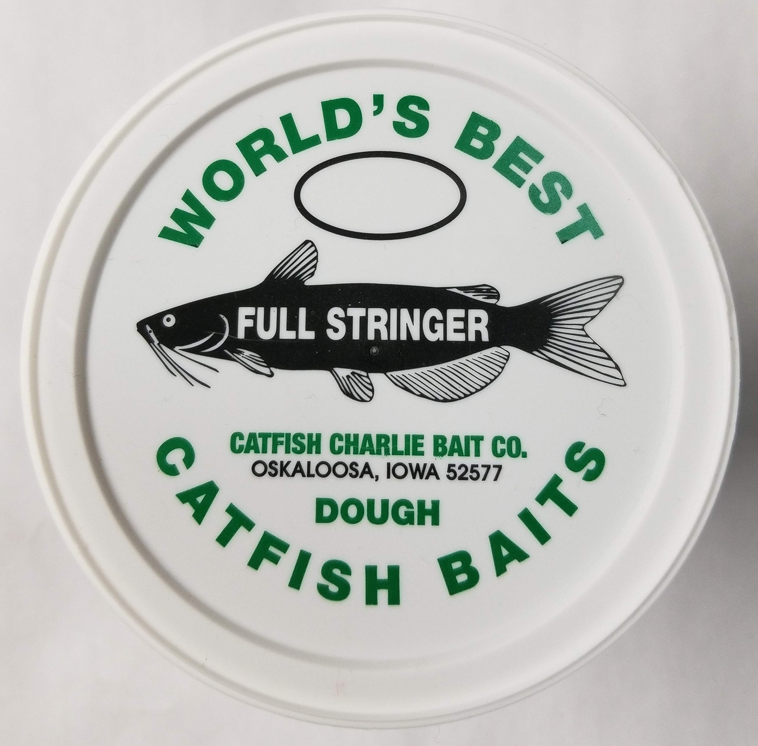 Catfish Charlie Dough Bait - Full Stringer Formula 14oz Tub - Best Catfish Fishing Bait for Freshwater & River Fishing