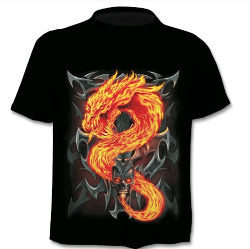 3D Skull Print Men's T-Shirt - Cool Skeleton Graphic Tee for Summer - Casual Streetwear Top for Parties, Concerts & Everyday Wear
