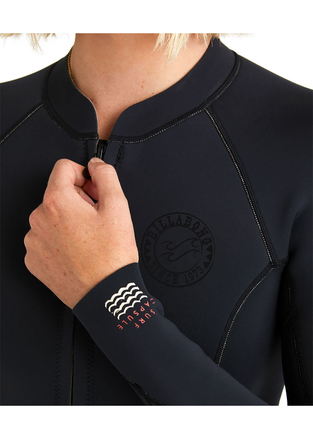 Billabong Women's 2mm Salty Dayz Full-Zip Long Sleeve Spring Wetsuit - Perfect for Surfing, Snorkeling & Water Sports