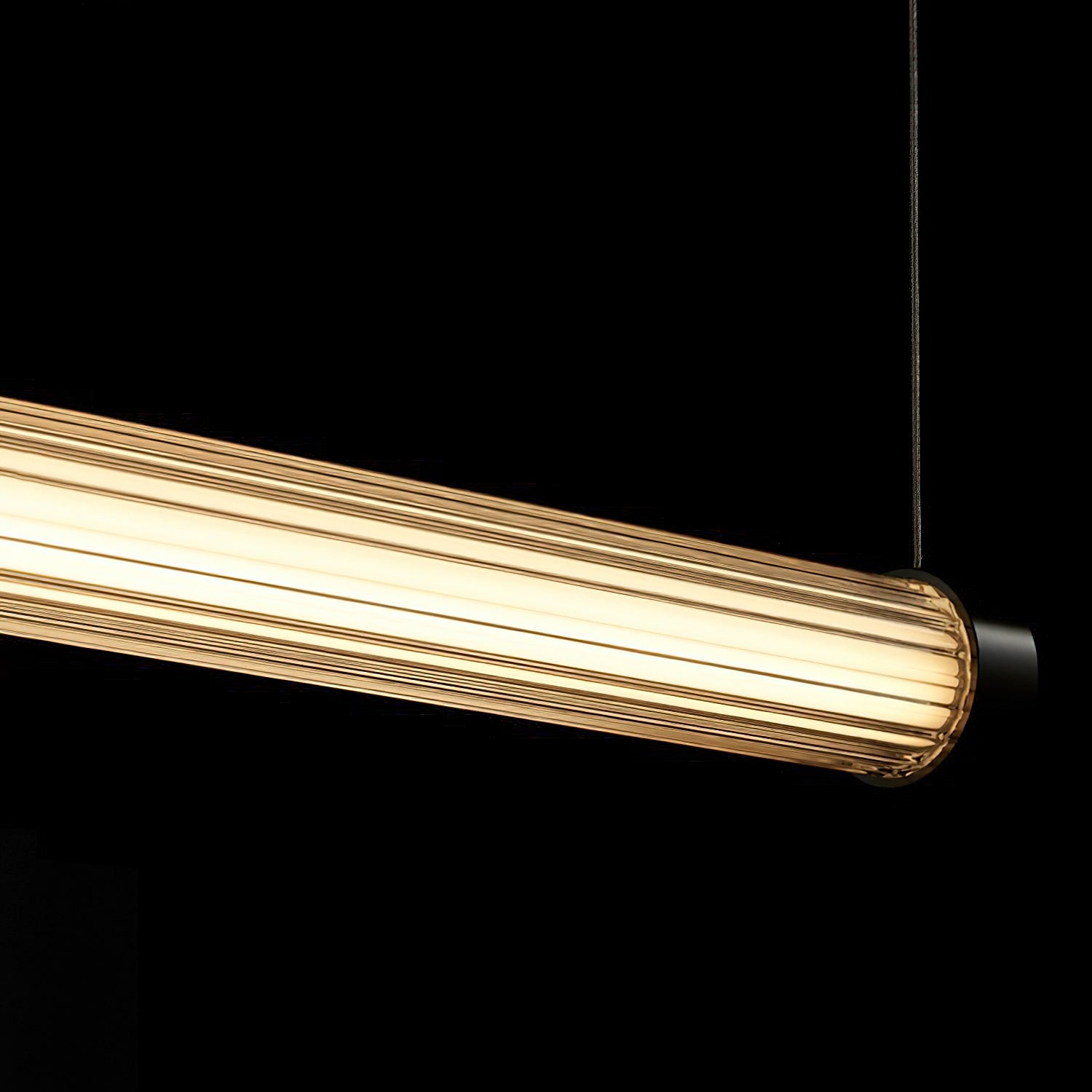 Modern Loreto Linear Pendant Light - Sleek Minimalist LED Lighting Fixture for Kitchen Island, Dining Room & Living Room Ceiling