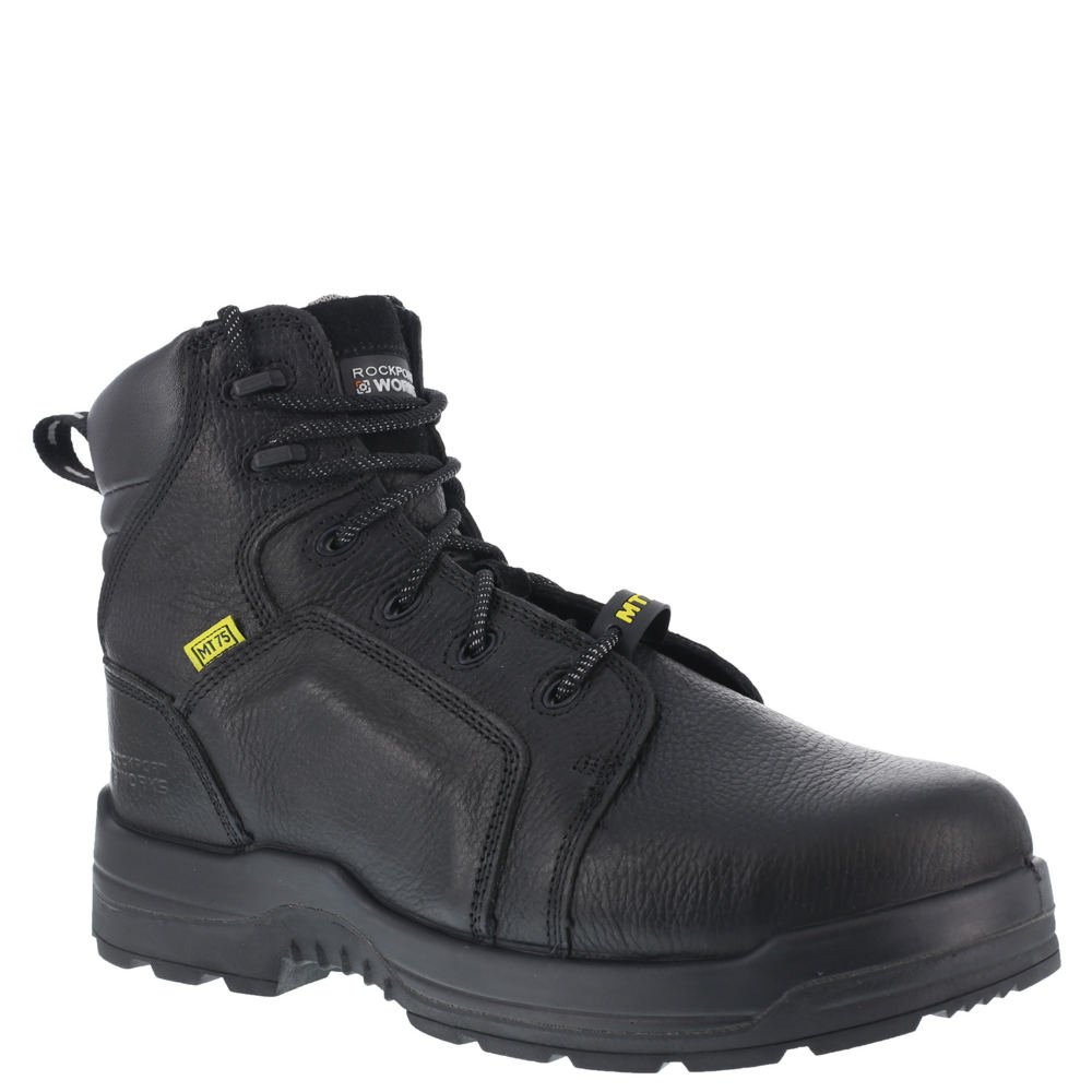 Rockport Women's More Energy 6 Inch Lace-Up Work Boots - Comfortable Safety Shoes for Construction, Warehouse & Outdoor Work (RK465)