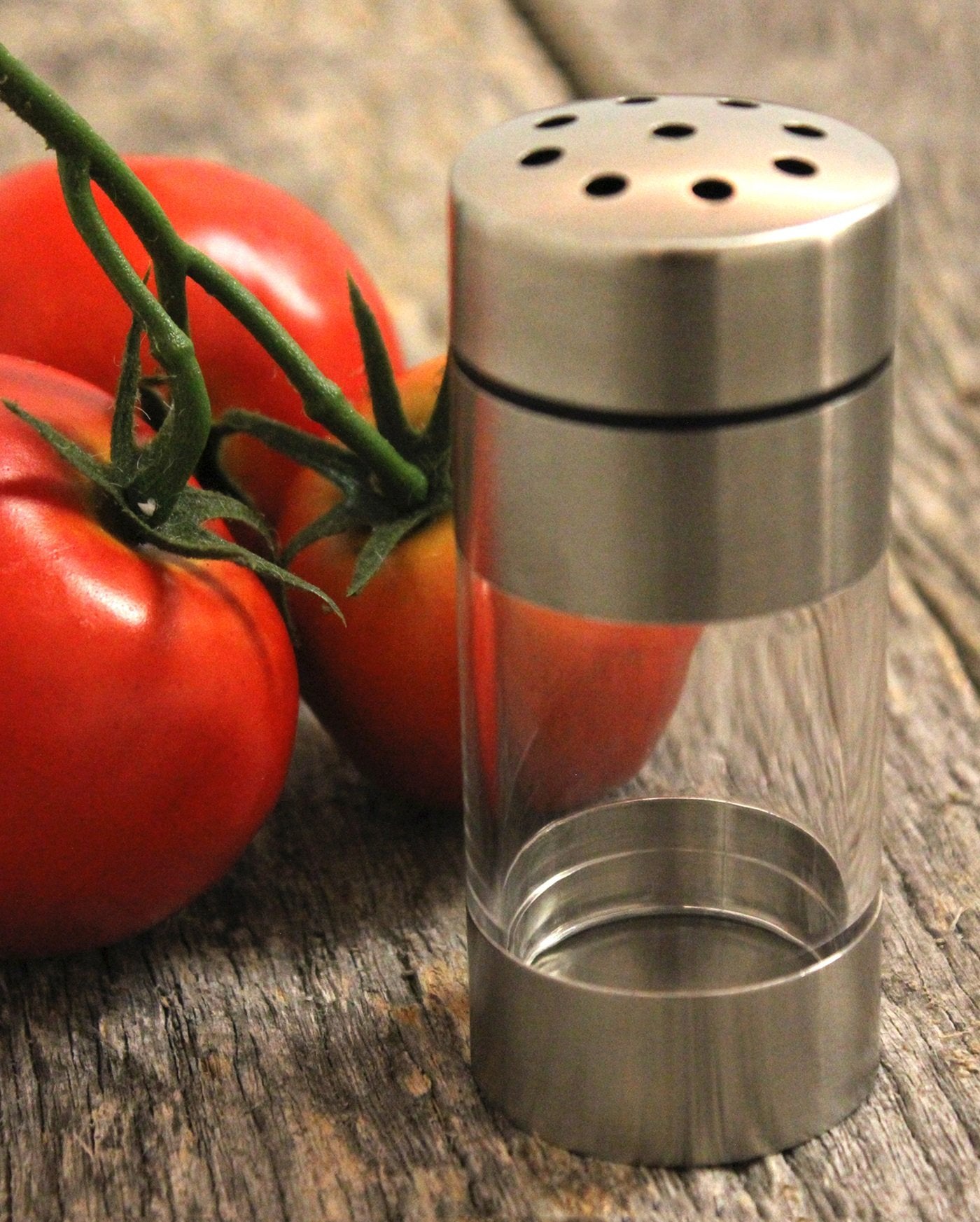 BergHOFF Geminis 18/10 Stainless Steel Salt and Pepper Grinder Set - Adjustable Coarse Dispenser with 4 Refillable Chambers - Perfect for Kitchen, Dining Table & Outdoor Cooking