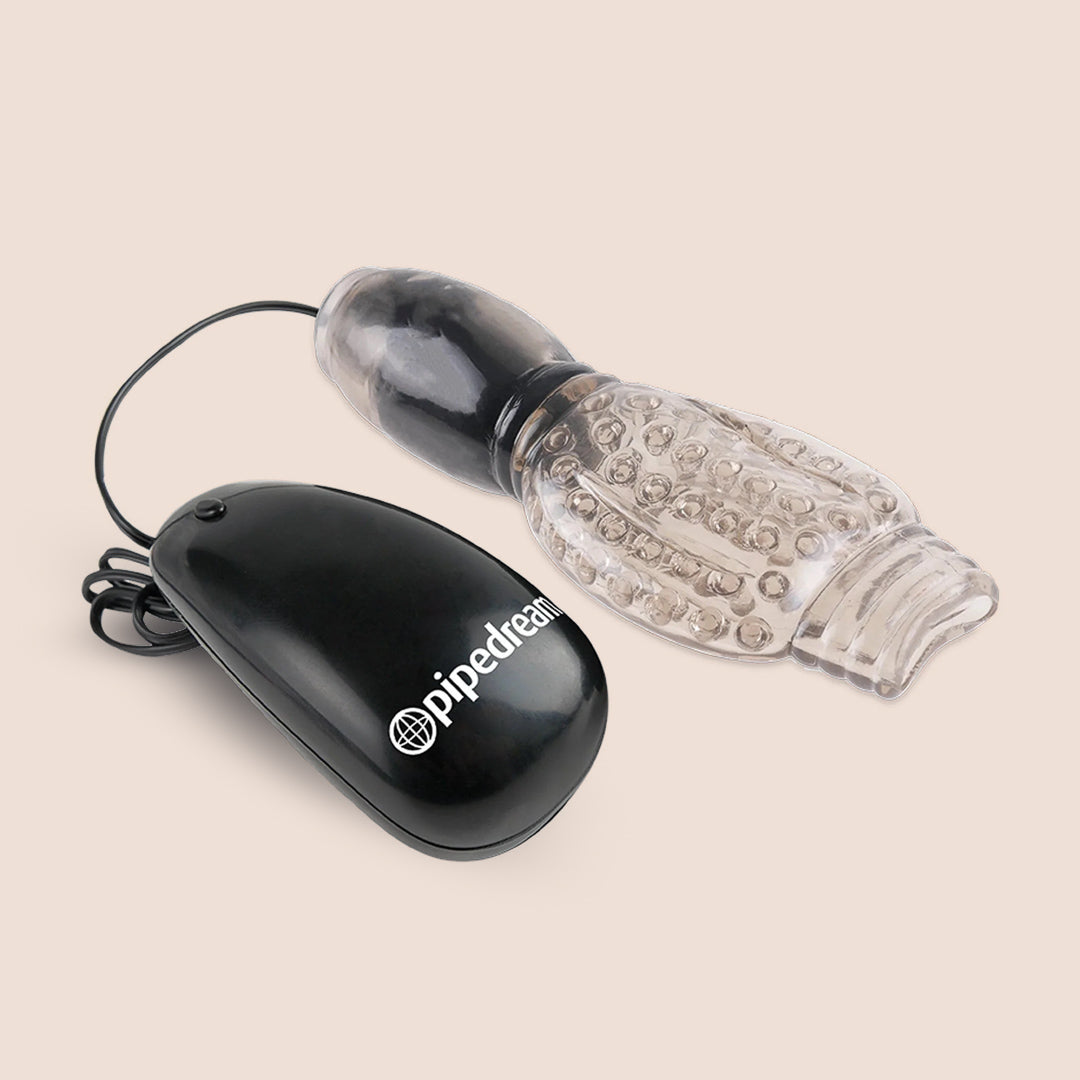Fetish Fantasy Series Vibrating Head Teaser - Remote Controlled Adult Toy for Couples Play & Sensual Massage