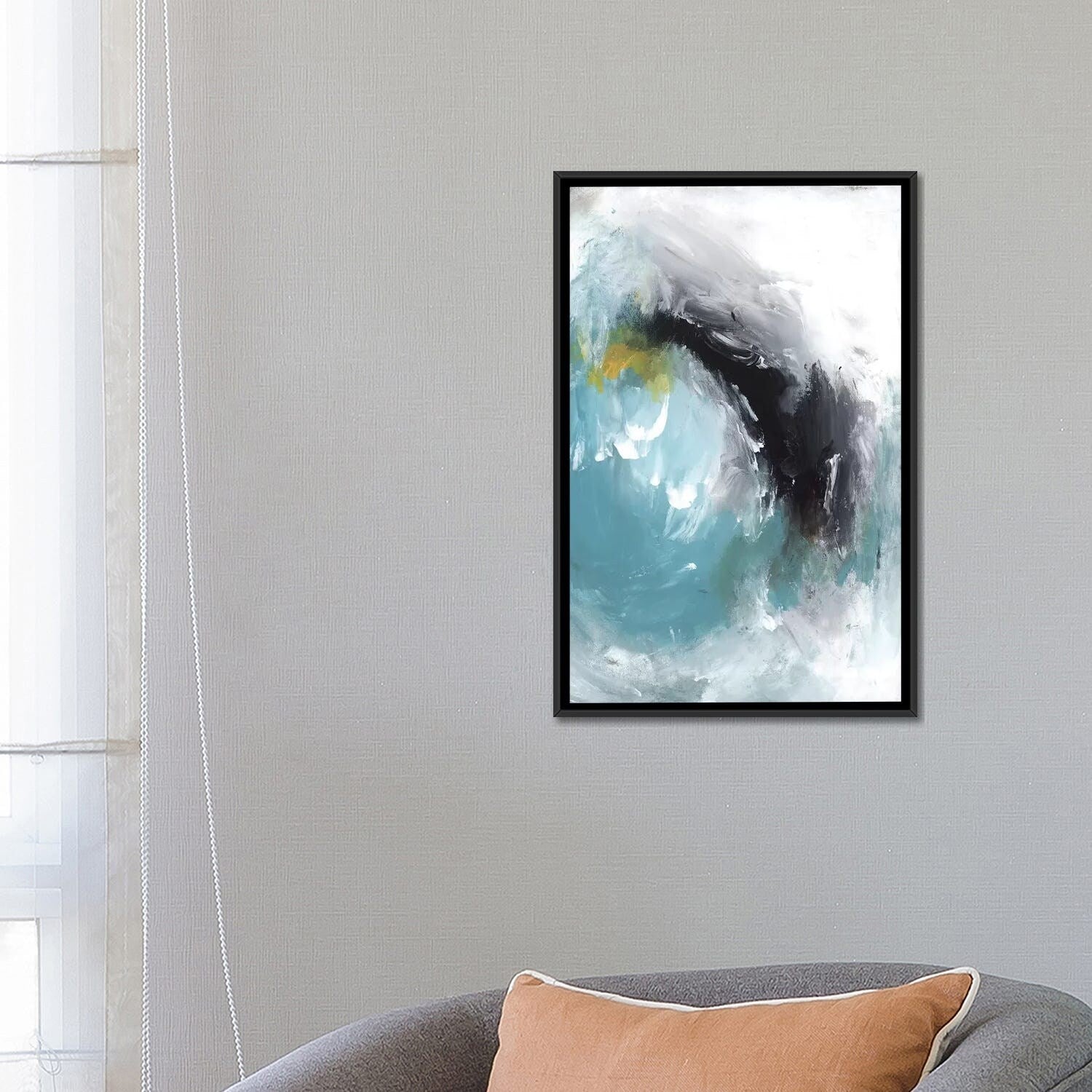 PI Studio Framed Aquamarine I - Elegant Wall Art for Living Room, Bedroom & Office Decor