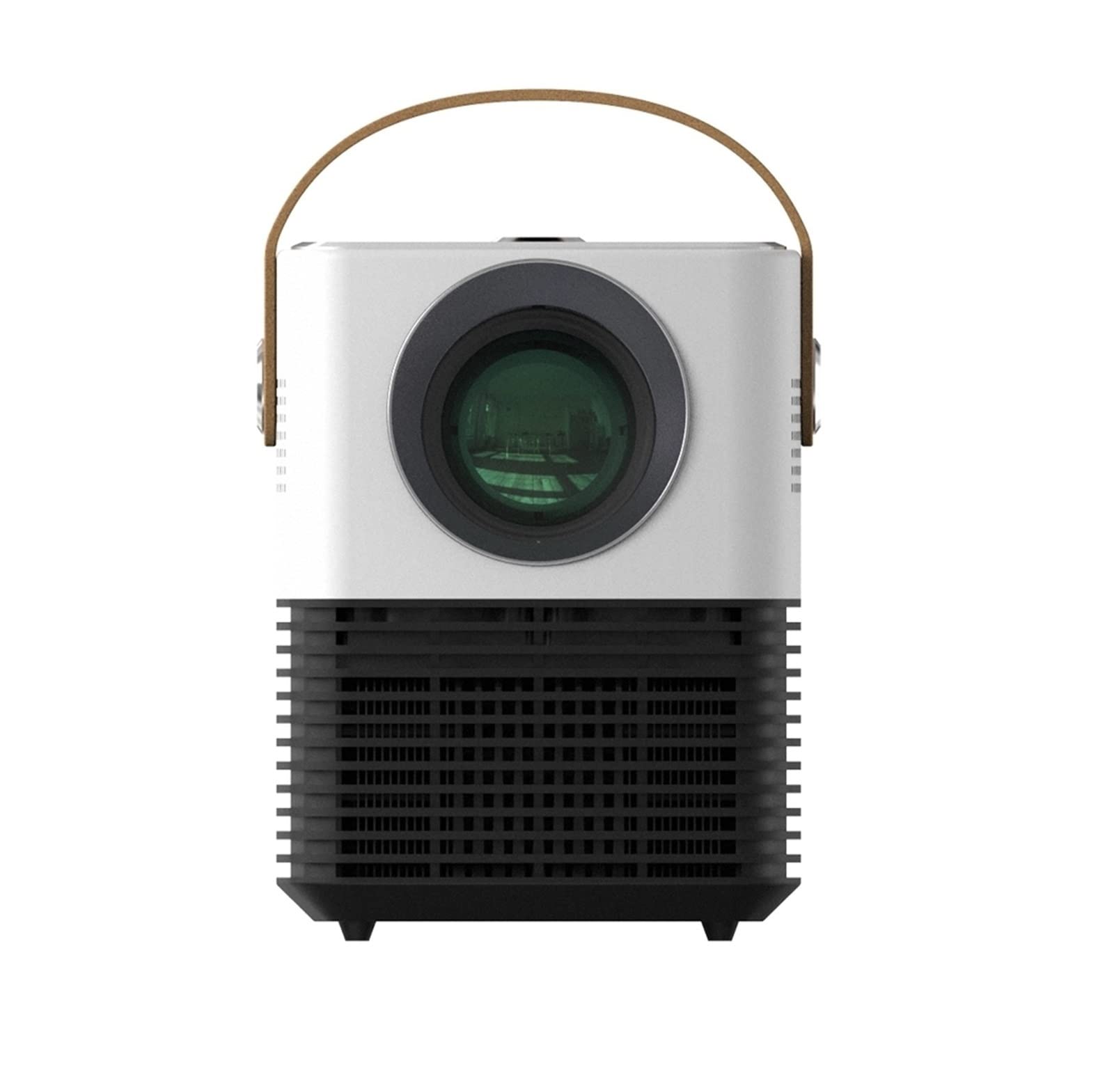 AAOTE Mini Portable Smart WiFi HD LED LCD Projector - Home Theater, Gaming, Parties & Outdoor Movie Night - Compact Cube Design for Indoor & Outdoor Use