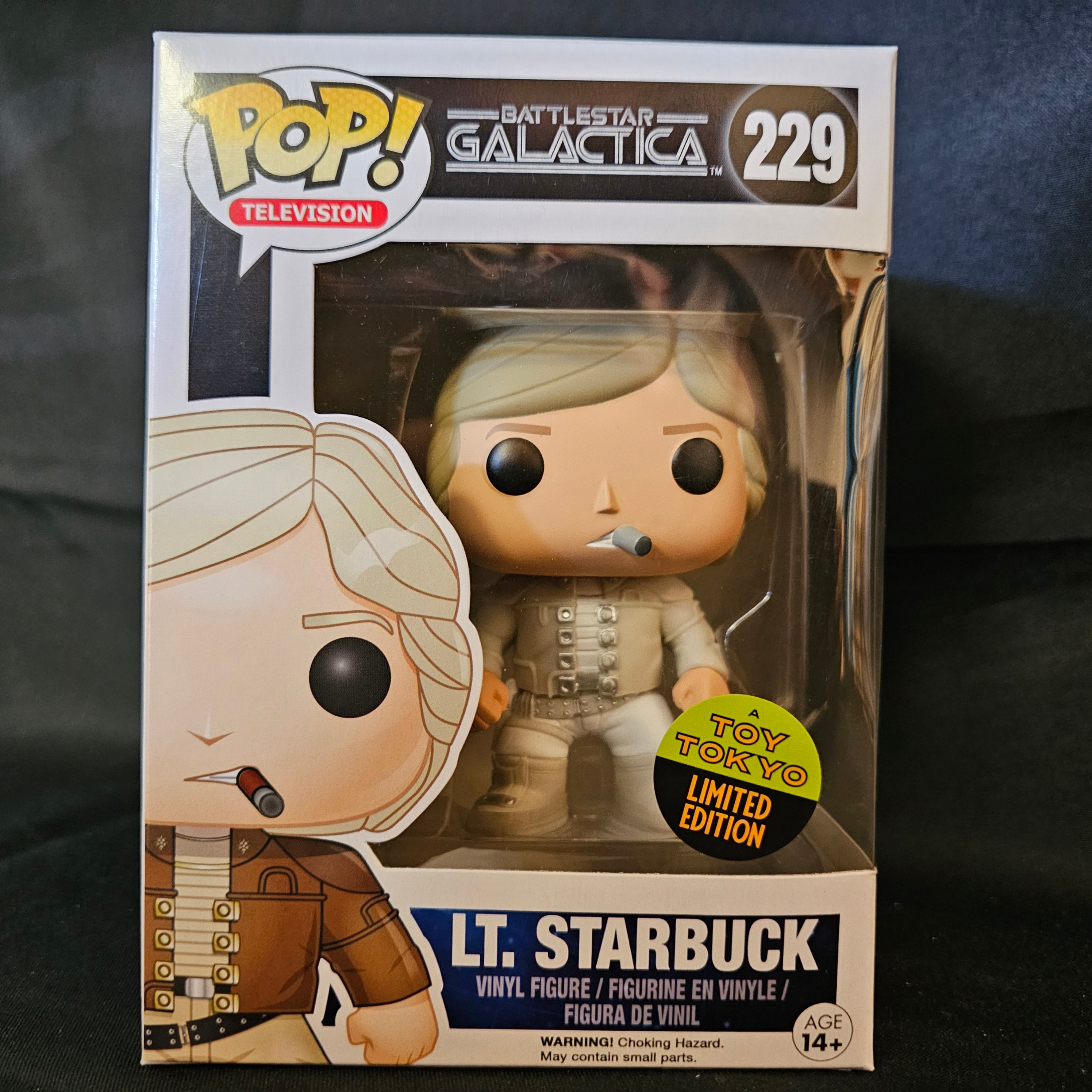 Battlestar Galactica Pop! Vinyl Figure - Lieutenant Starbuck in Terra Uniform | Toy Tokyo Exclusive #229 | Collectible Action Figure for Sci-Fi Fans & TV Show Memorabilia Collectors | Perfect for Display, Gifts & Battlestar Galactica Collections