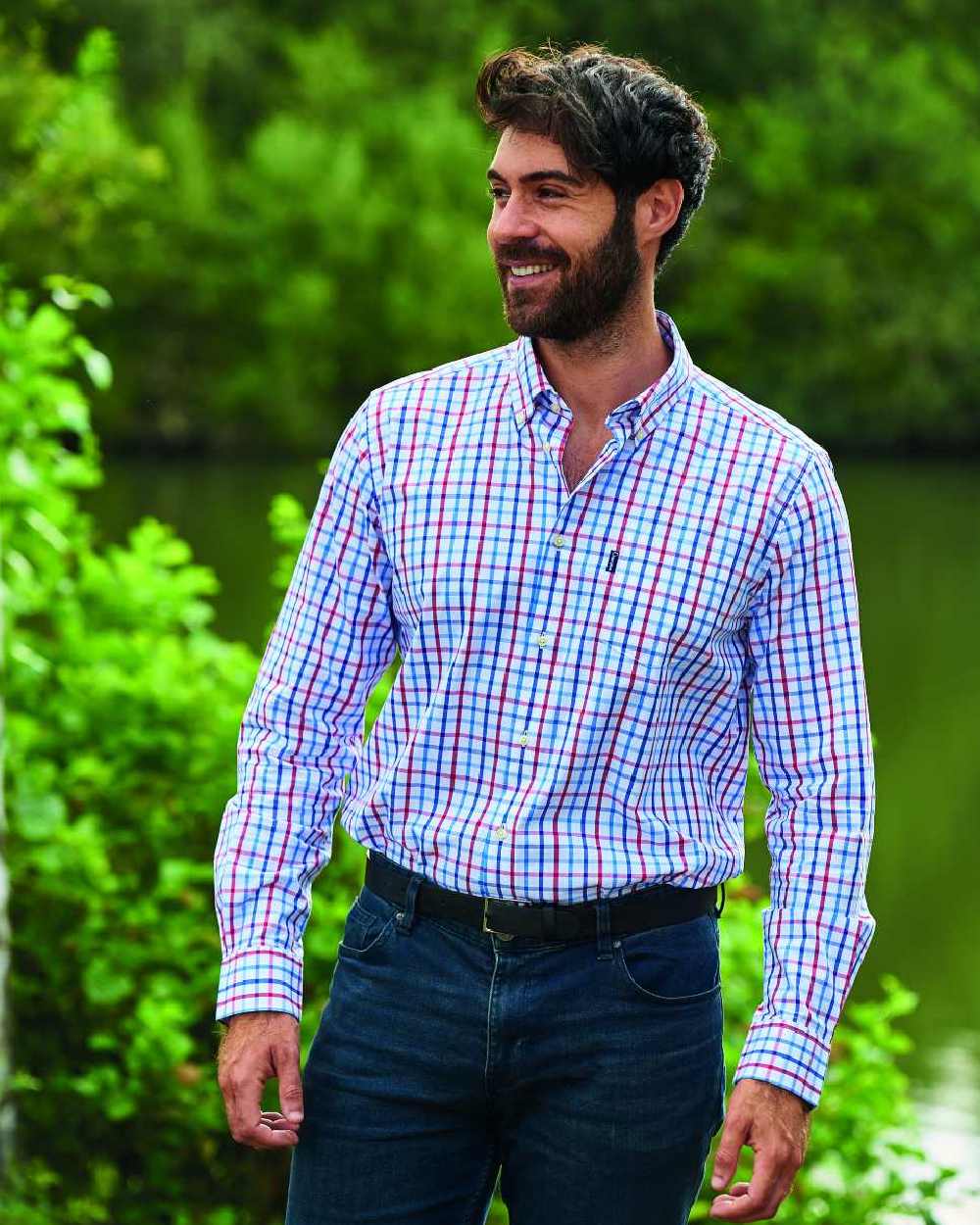 Champion Harrogate Long Sleeve Shirt for Men - Comfortable Cotton Casual Button Down Shirt for Work, Office & Everyday Wear