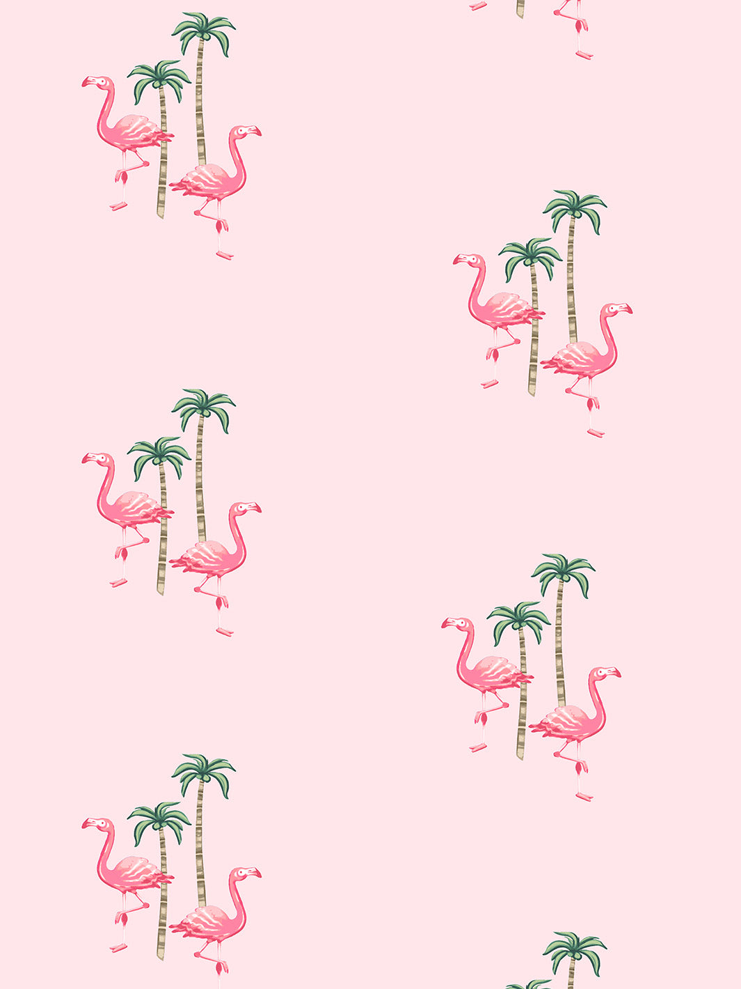 Barbie™ Land Flamingo Palm Wallpaper - Tropical Pink Flamingo & Palm Tree Peel and Stick Wall Decal for Girls Room Decor | Perfect for Bedroom, Nursery, Playroom & Kids Party Backdrop