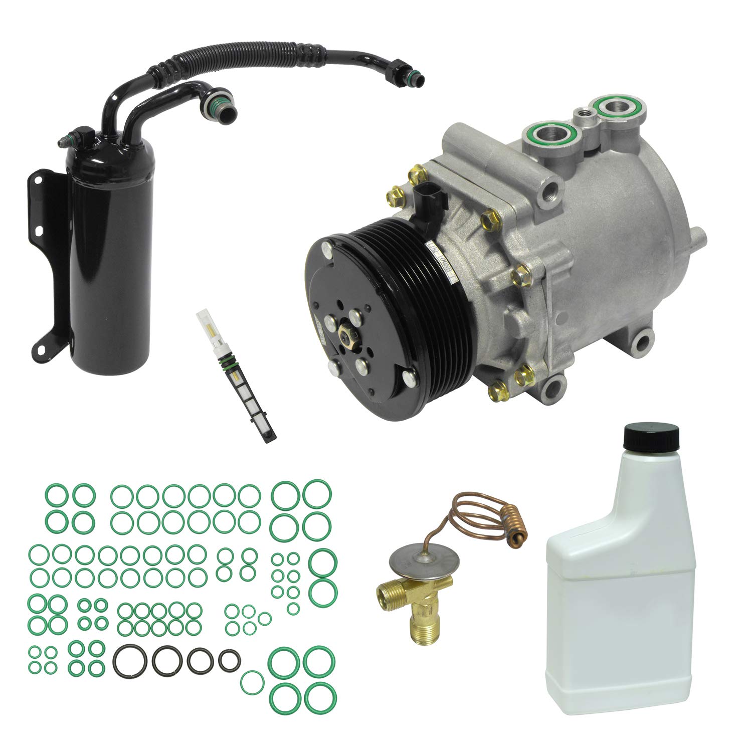 High-Quality HVAC A/C Compressor Replacement Kit - Compatible with Most Vehicle Models | Perfect for Car AC Repair & Maintenance