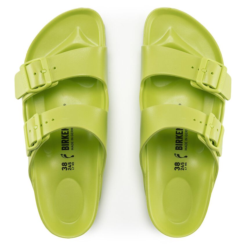 Birkenstock Arizona EVA Sandals in Active Lime - Comfortable & Lightweight for Beach, Pool & Summer Outings