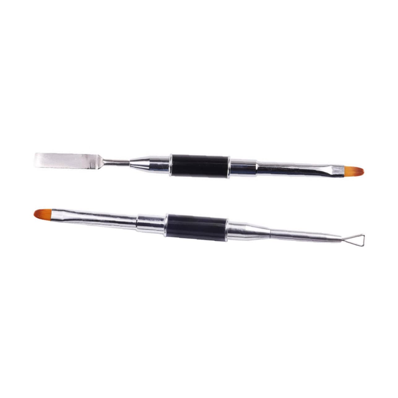 FOMIYES 2-Piece Nail Art Brush Set - Professional Gel Manicure Brushes for Nail Design, Drawing & Polish Painting - Perfect for DIY Nail Art, Salon Use & Home Manicures