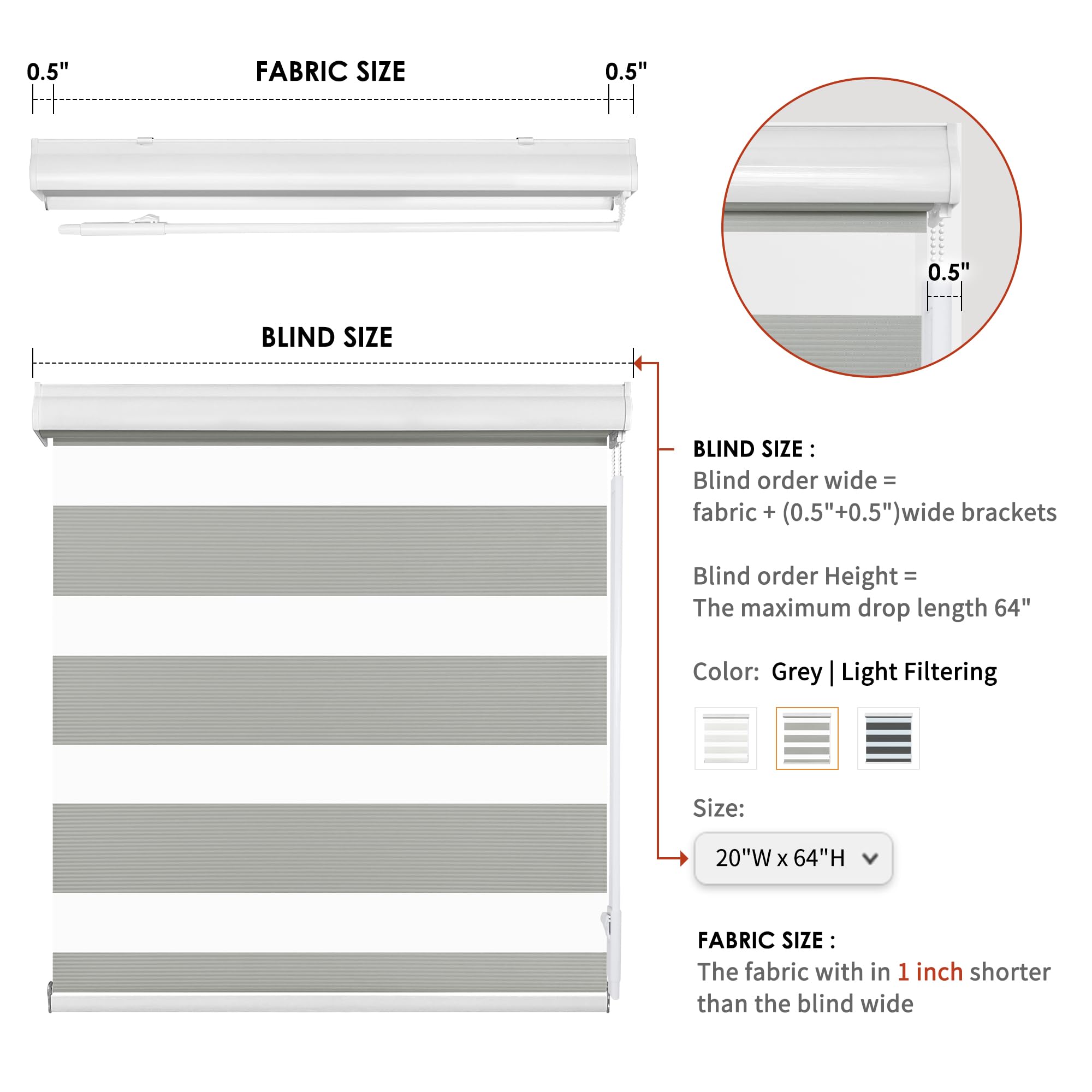 Allbright Zebra Window Blinds 46