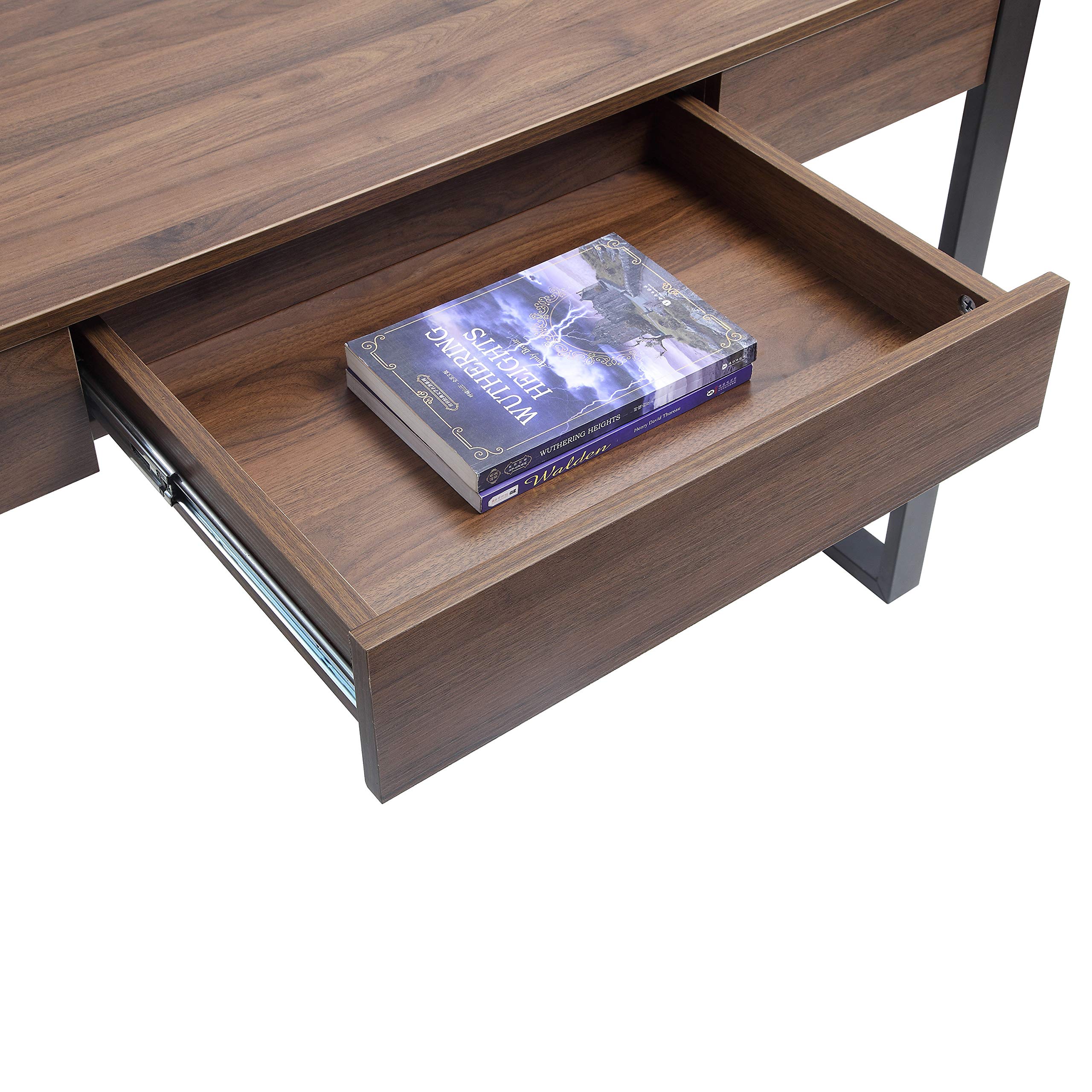 Lorell LLR97617 SOHO Table Desk - Compact Office Desk for Small Spaces, Home Office, Study & Workspace - Sturdy & Modern Design for Productivity