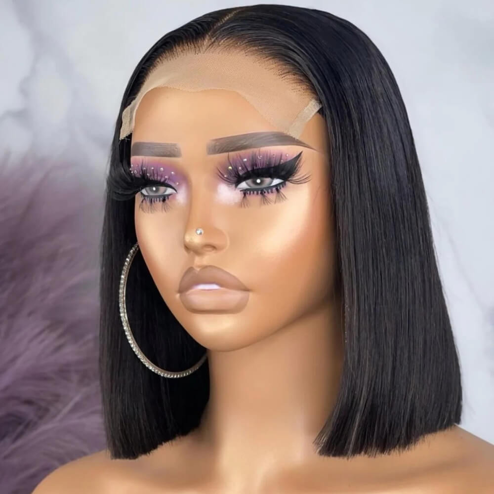 Buy 2 Human Hair Bob Wigs for $99 | 4x4 Lace Closure Curly & Straight Bob Wig Set | Perfect for Daily Wear, Parties & Cosplay