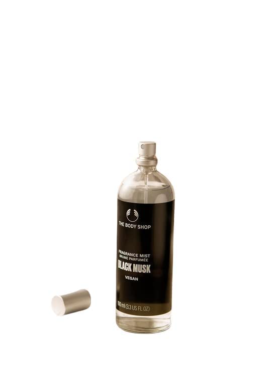 The Body Shop Black Musk Fragrance Mist for Women & Men - 3.4 oz / 100ml Eau de Toilette Spray - Long Lasting Musk Perfume for Date Night, Evening Out & Special Occasions