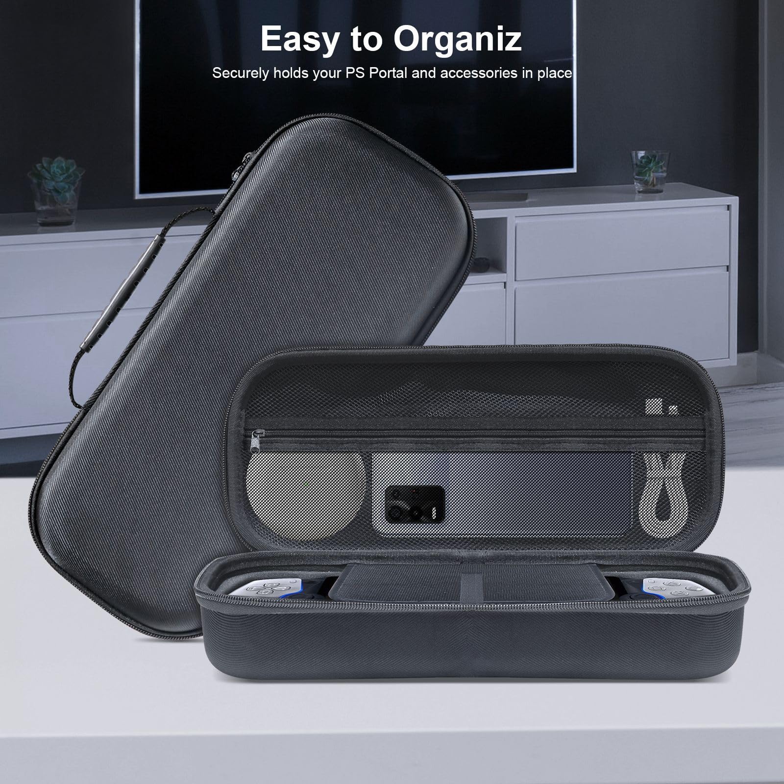 Premium PS5 Portal Carrying Case - Durable Protective Travel Cover for Sony PlayStation 5 Portal | Perfect for Gaming On-The-Go, Travel & Storage Protection