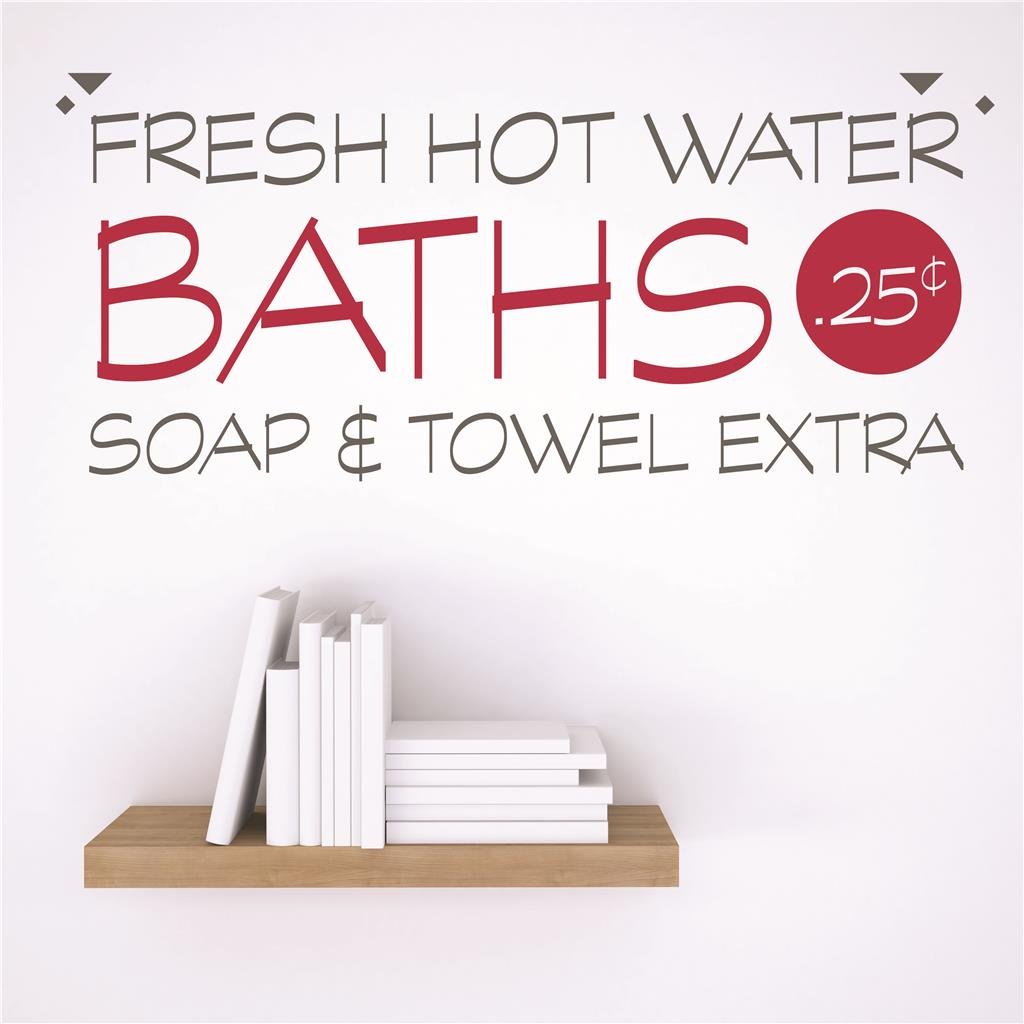 DIY Removable Wall Decals for Bathroom - Soap, Towel & Water Drop Designs, 14x14 Inch Home Decor Stickers | Perfect for Bedroom, Nursery & Bathroom Wall Art