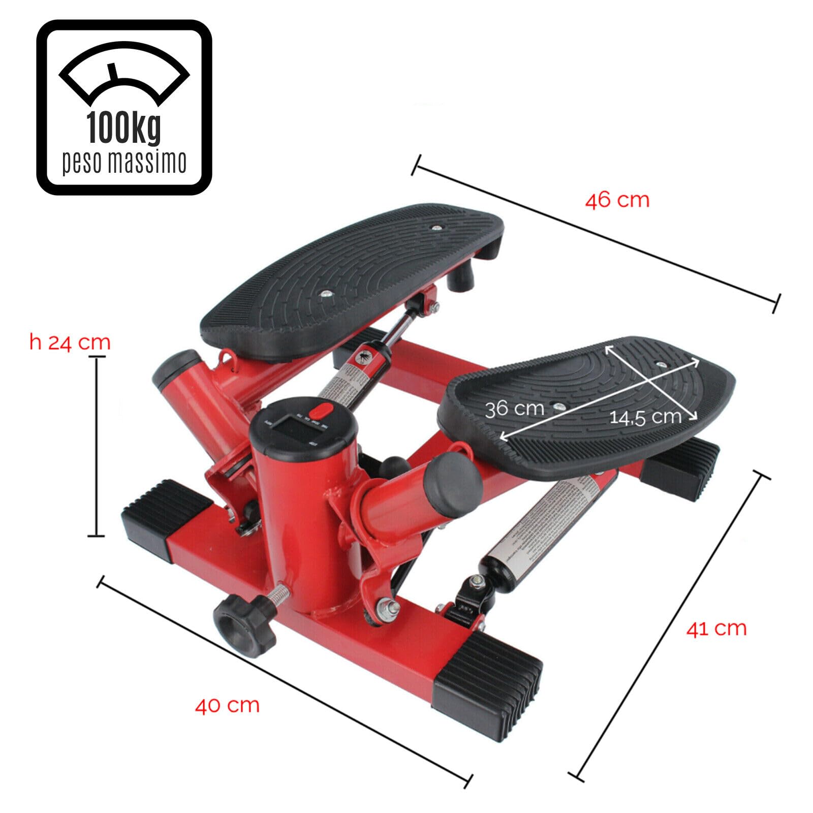 Home & Gym Stepper Machine - Mini Stepper for Fitness & Exercise | Portable Stepping Equipment for Cardio Workouts | Perfect for Home Workouts, Office Breaks & Small Spaces