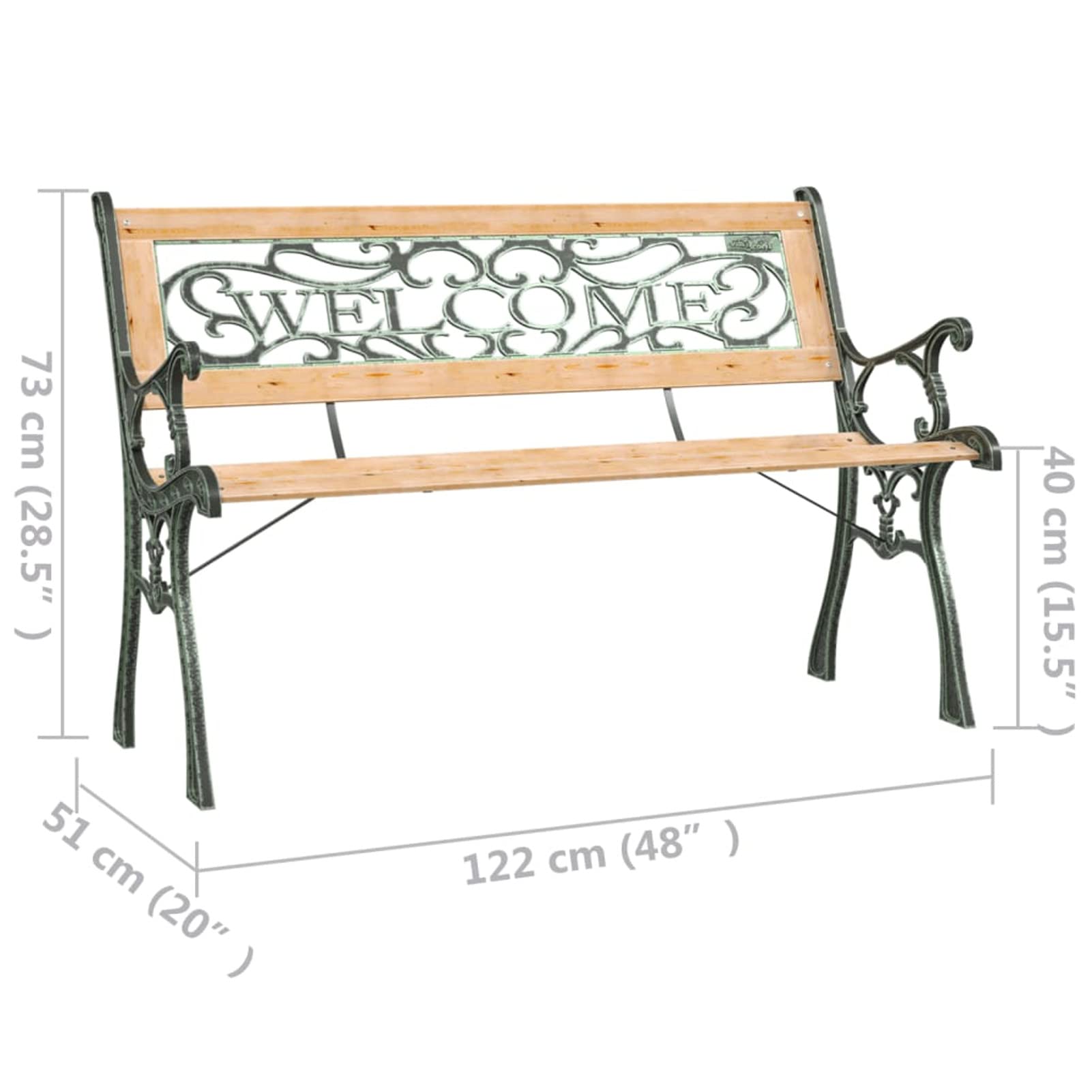 Outdoor Firwood Bench 48