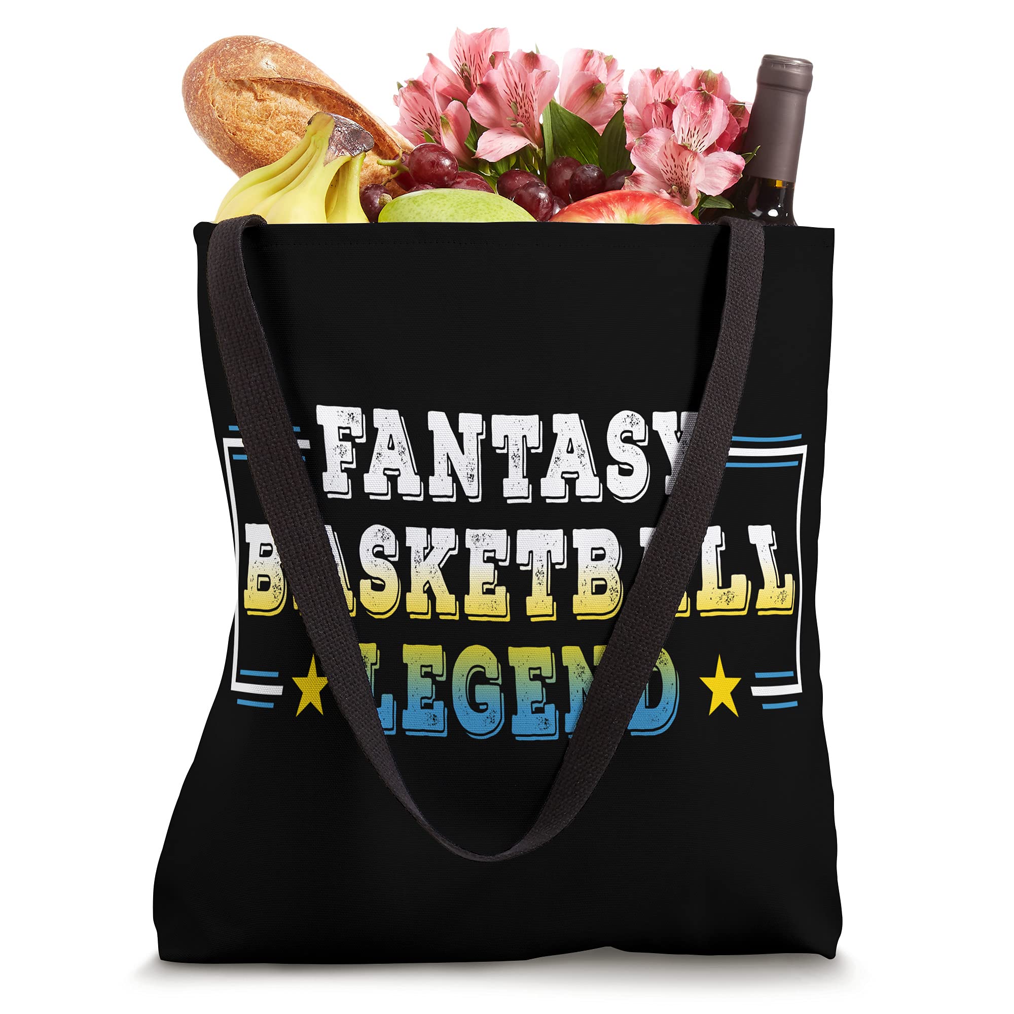 Fantasy Basketball Legend Tote Bag - Durable Canvas Shopper for NBA Fans & Sports Enthusiasts - Perfect for Games, Gym, School & Everyday Use