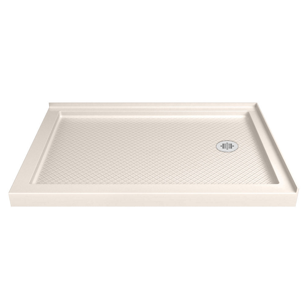 DreamLine Flex 36x48x74.75 Inch Semi-Frameless Pivot Shower Enclosure Kit with SlimLine Base - Modern Bathroom Upgrade for Small Spaces, Easy Installation for Home Renovation