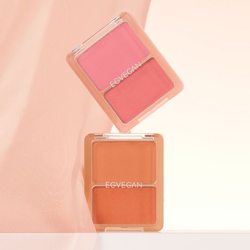 Easy Vegan Jelly Powder Dual Blusher - Natural Cheek Tint Makeup for Glowing Skin | Perfect for Everyday Wear & Special Occasions